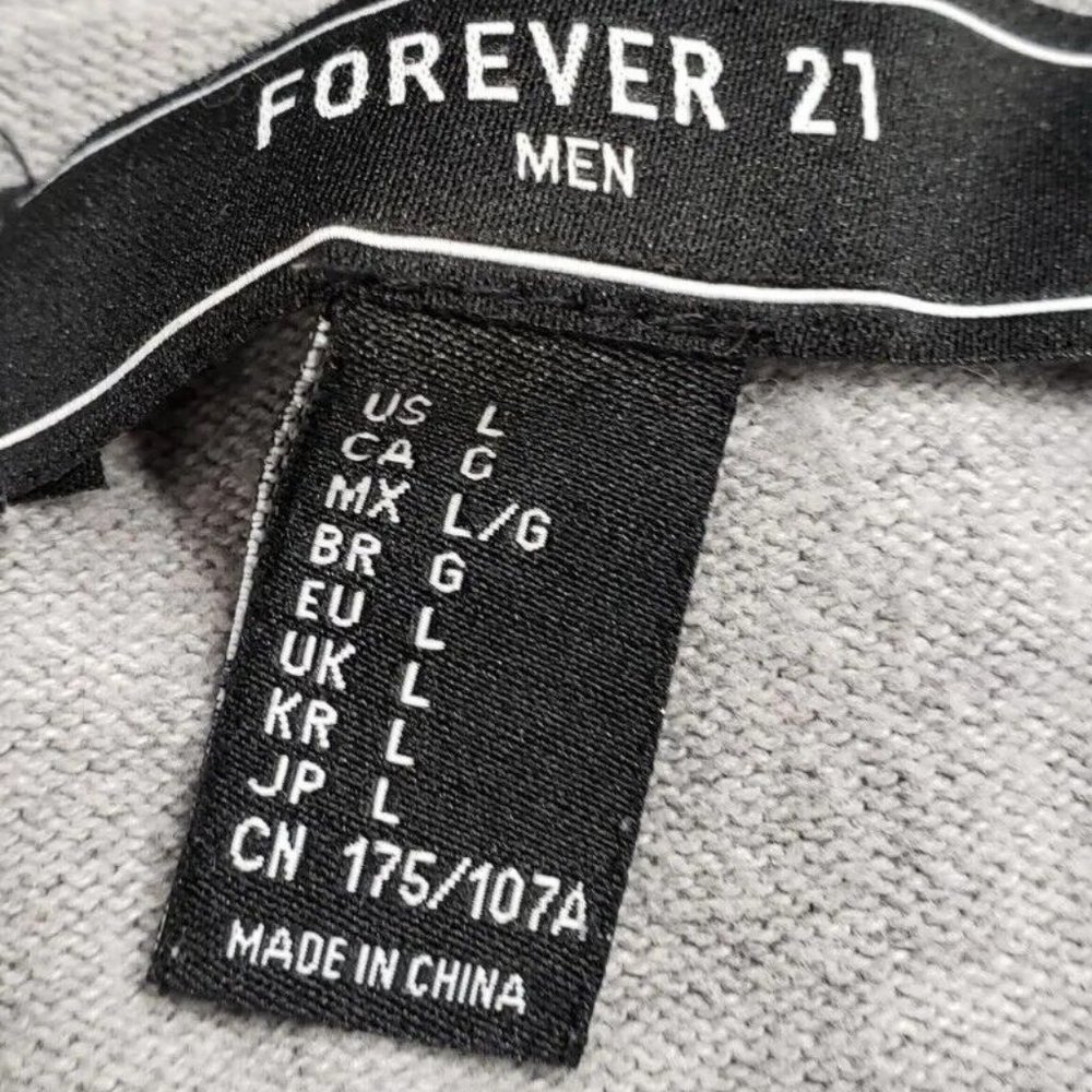 Forever 21 Men's Cardigan Sweater  Size: Large  Button Up - Picture 5 of 12